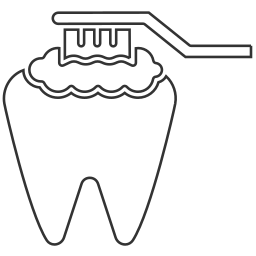 Icon für einfache Zahnreinigung – Optimale Mundhygiene während der Invisalign Behandlung